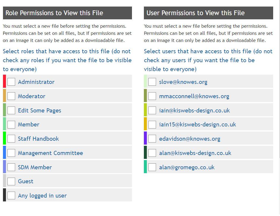 Select Who Should See The Document